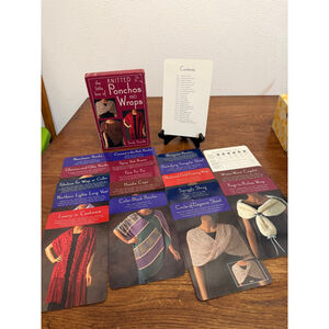 The Little Box of Knitted Ponchos and Wraps Sandy Scoville 18 of 22 Cards w Box